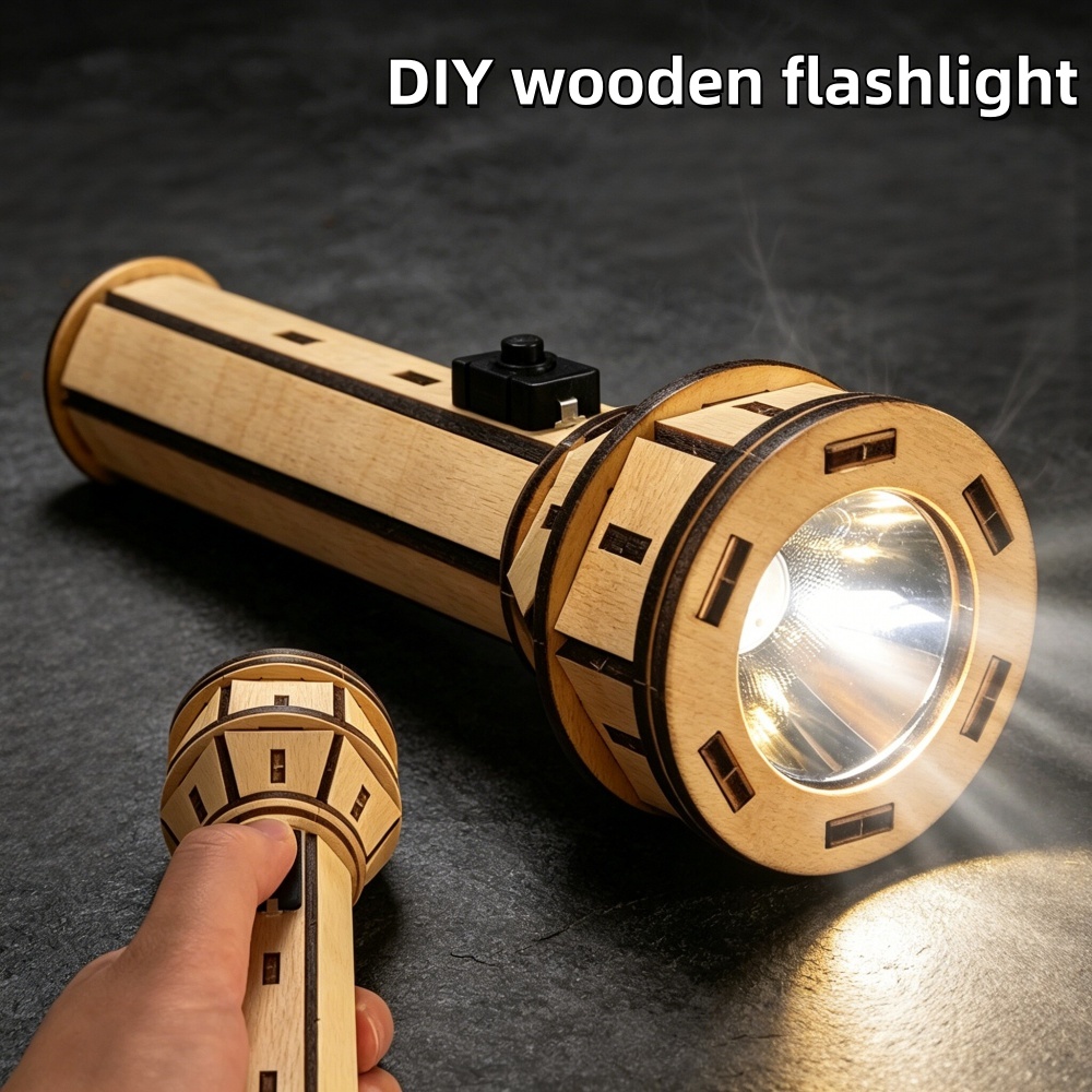 Wooden DIY Flashlight Puzzle K - огляд і ціна Science Project Kit